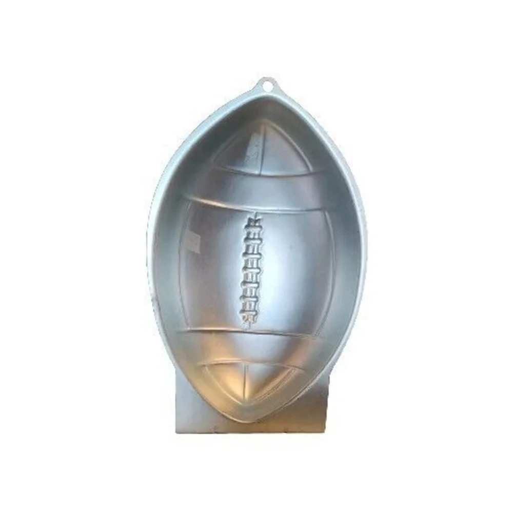 1990 WILTON First and Ten 3-D Football CAKE‎ PAN Bronze Copper Color